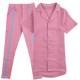 Customized Pink Fashion Suit Style Design Fashion Suit Style Fashion Style Supplier FA381 Customized Pink Fashion Suit Style Design Fashion Suit Style Fashion Style Supplier FA381